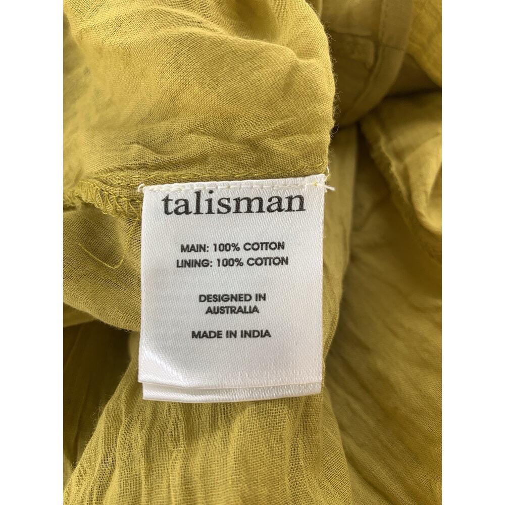 Talisman Athena Sleeveless Cotton Maxi Dress Size S Boho Hippie - Picture 7 of 10
